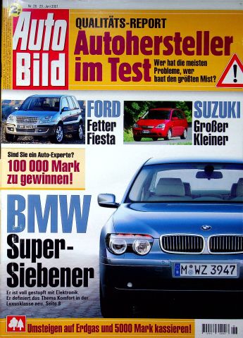 Deckblatt Auto Bild (26/2001)